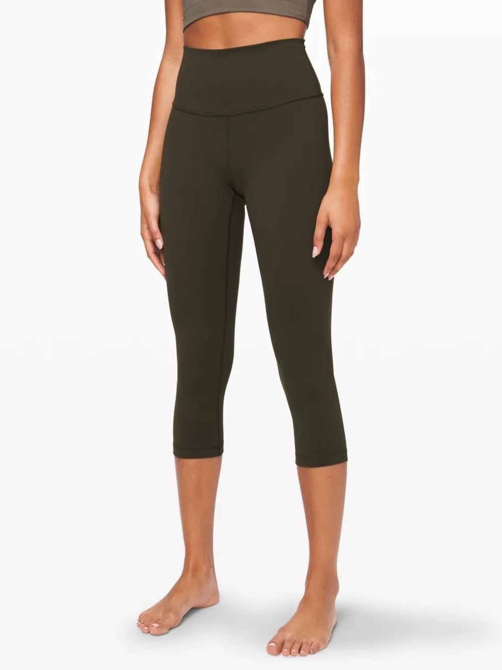 Lululemon women’s olive green capri leggings